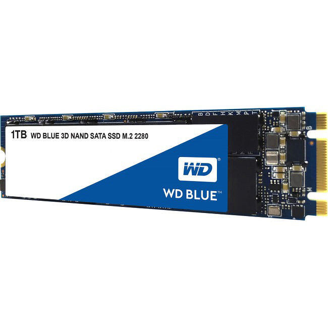 WD WDS100T2B0B SSD 1 TB Internal - M.2 2280 - SATA - Blue | SabrePC