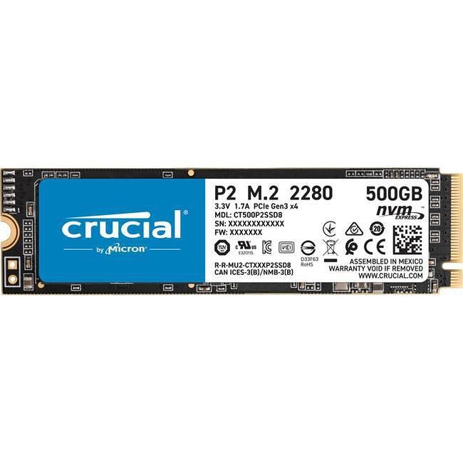 Crucial P2 M.2 2280 500GB SSD 3枚セット Crucial CT500P2SSD8 P2 SSD - 500 GB - Internal - M.2 2280 - PCIe