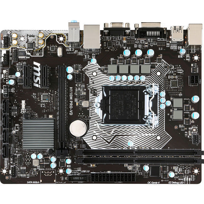 MSI H110M PRO-VD Desktop Motherboard - 1x Socket H4 LGA-1151