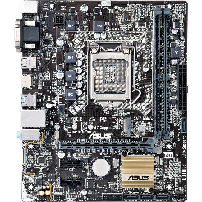 ASUS H110M-A/M.2 マザーボード corei7 6700 ASUS H110M-A/M.2 Desktop Motherboard - Intel H110 Chipset - Socket